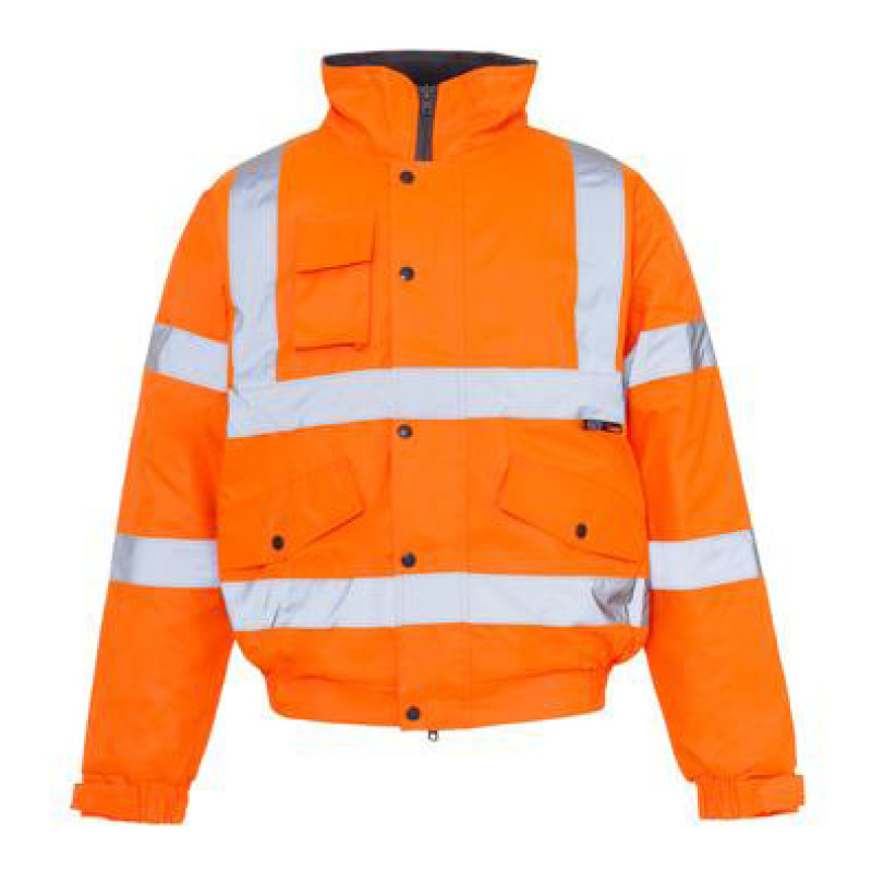 Medium Orange WorkGlow® Hi-Vis Bomber Jacket   